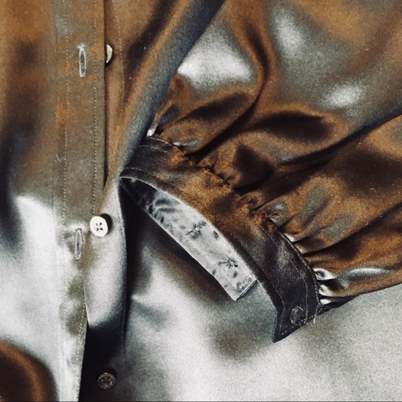 Lauren Ralph Lauren 100% Silk Button Up Blouse - Picture 4 of 5